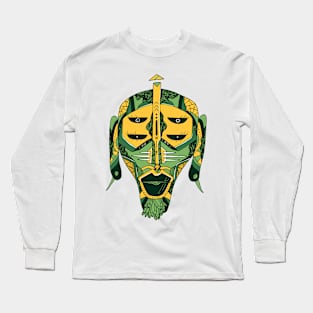 Forrest Green African Mask No 11 Long Sleeve T-Shirt